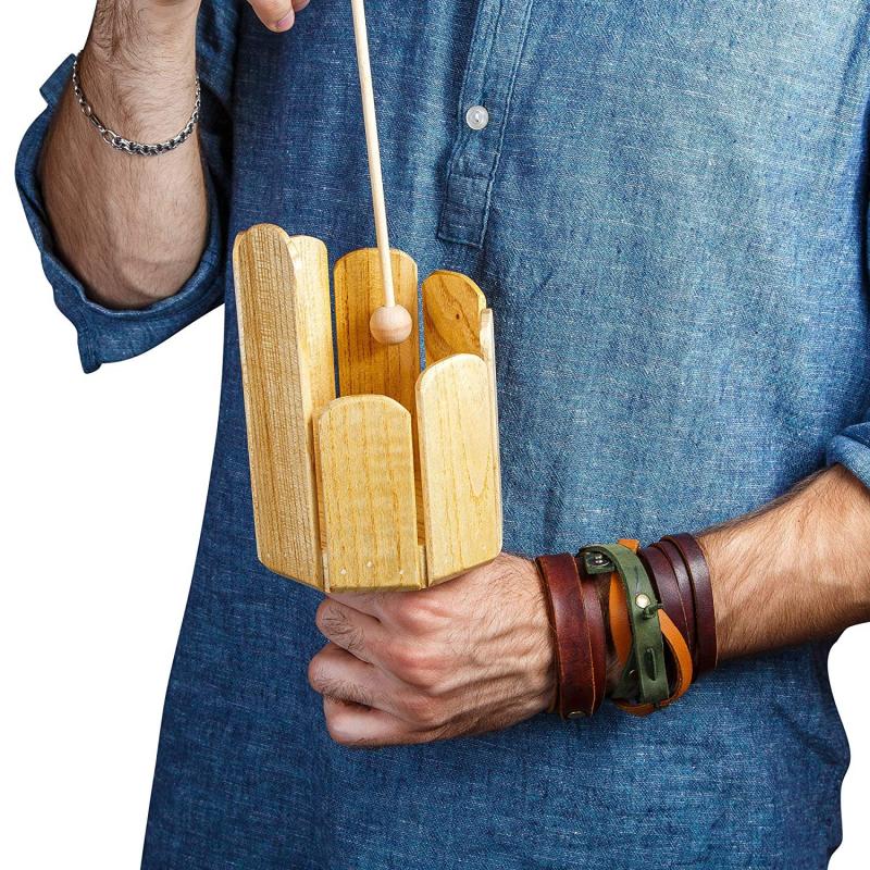 Stir Xylophone Oak Wooden Stirring Drum Children Musical Percussion